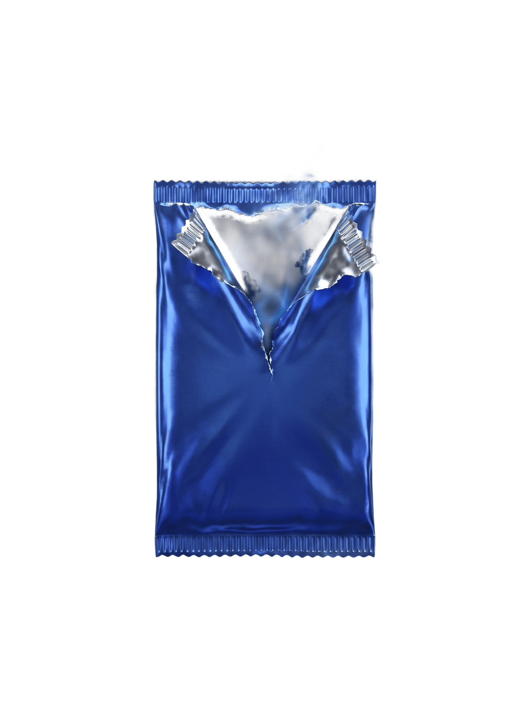A blue Rip pack torn open